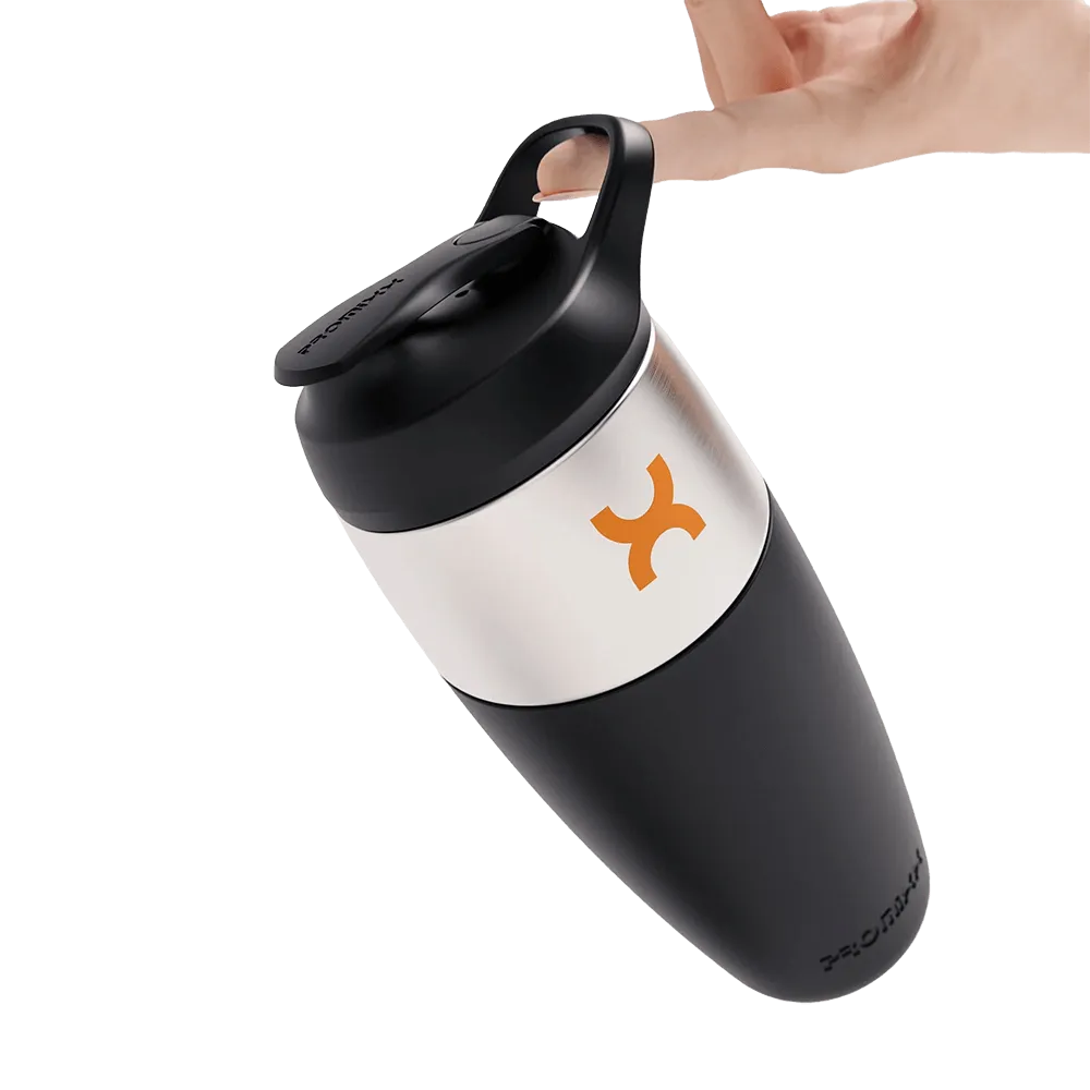 Insulated Stainless Steel Shaker with Silicone Sleeve - 32 oz - product view 5