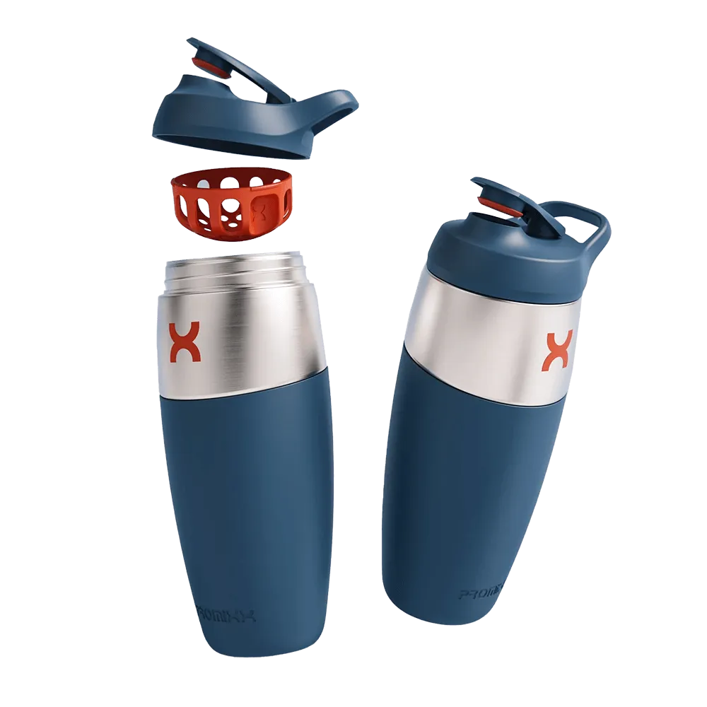 Insulated Stainless Steel Shaker with Silicone Sleeve - 32 oz - product view 11