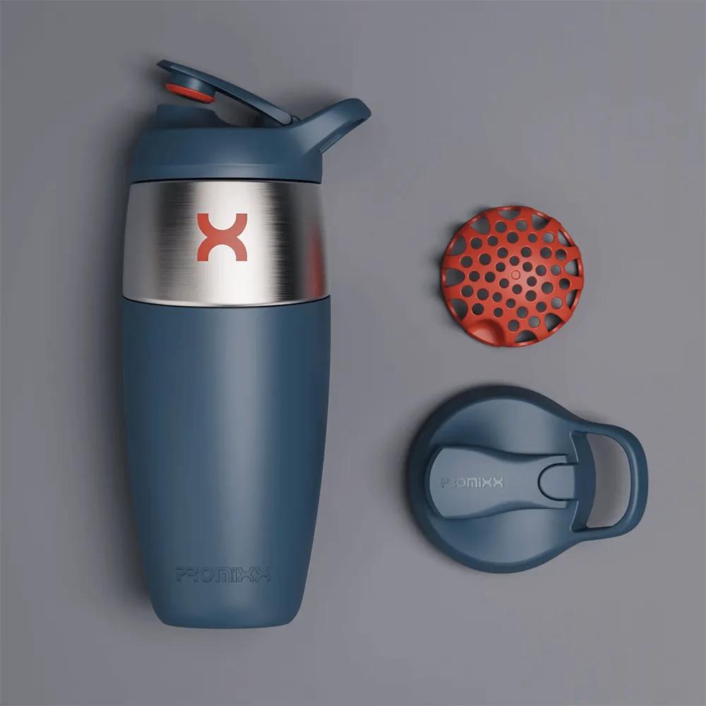 Insulated Stainless Steel Shaker with Silicone Sleeve - 32 oz - product view 12