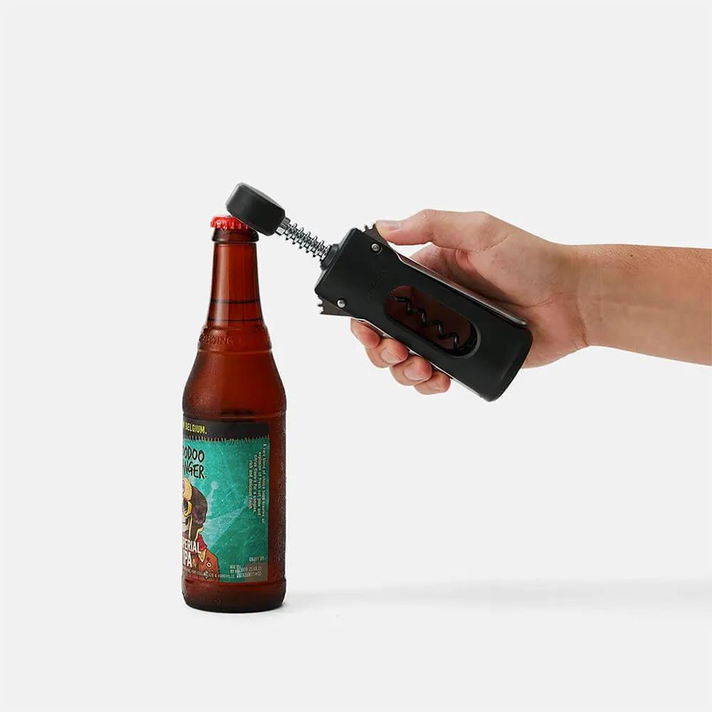 Wing Corkscrew with Bottle Opener - 7.68 in - product view 5