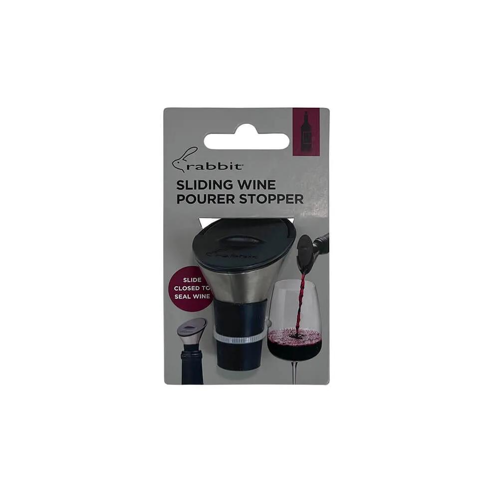 Wine Pourer Stopper with Sliding Mechanism - 2.5 in - product view 5