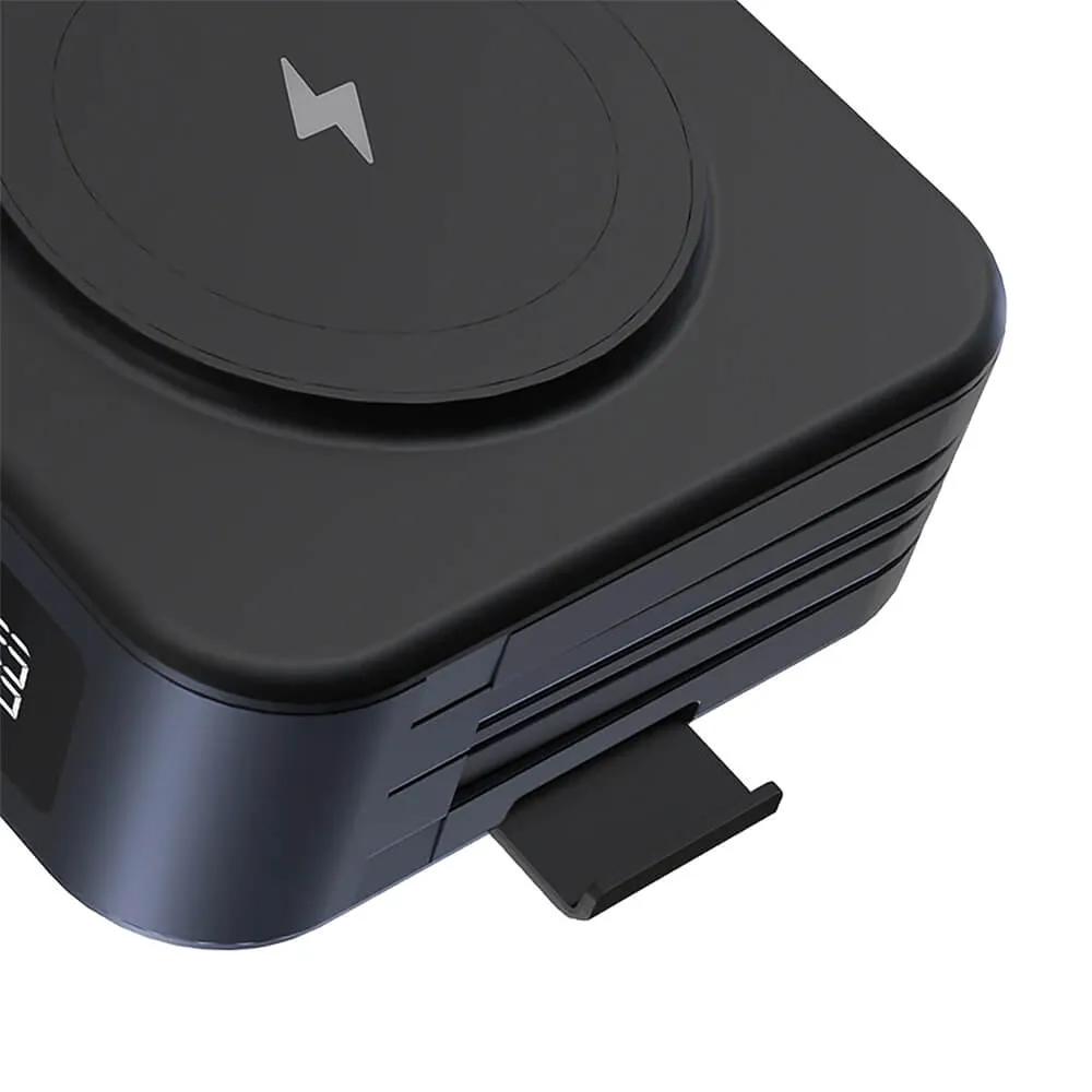 5-in-1 Magnetic Power Bank with Built-in Cables - 10,000 mAh - product view 4