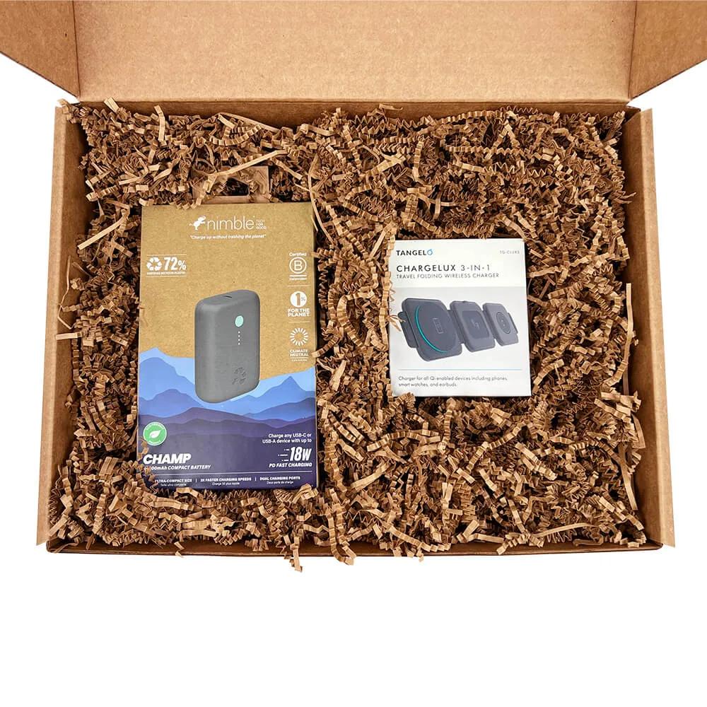 Wireless Charger and Power Bank Travel Gift Set - product view 2