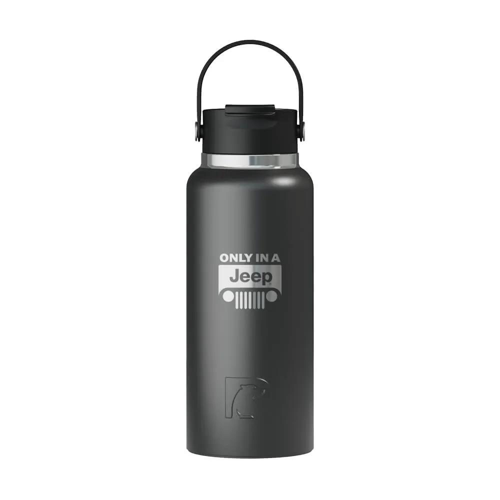 Ceramic-Lined Water Bottle with Leak-Proof Lid - 32 oz