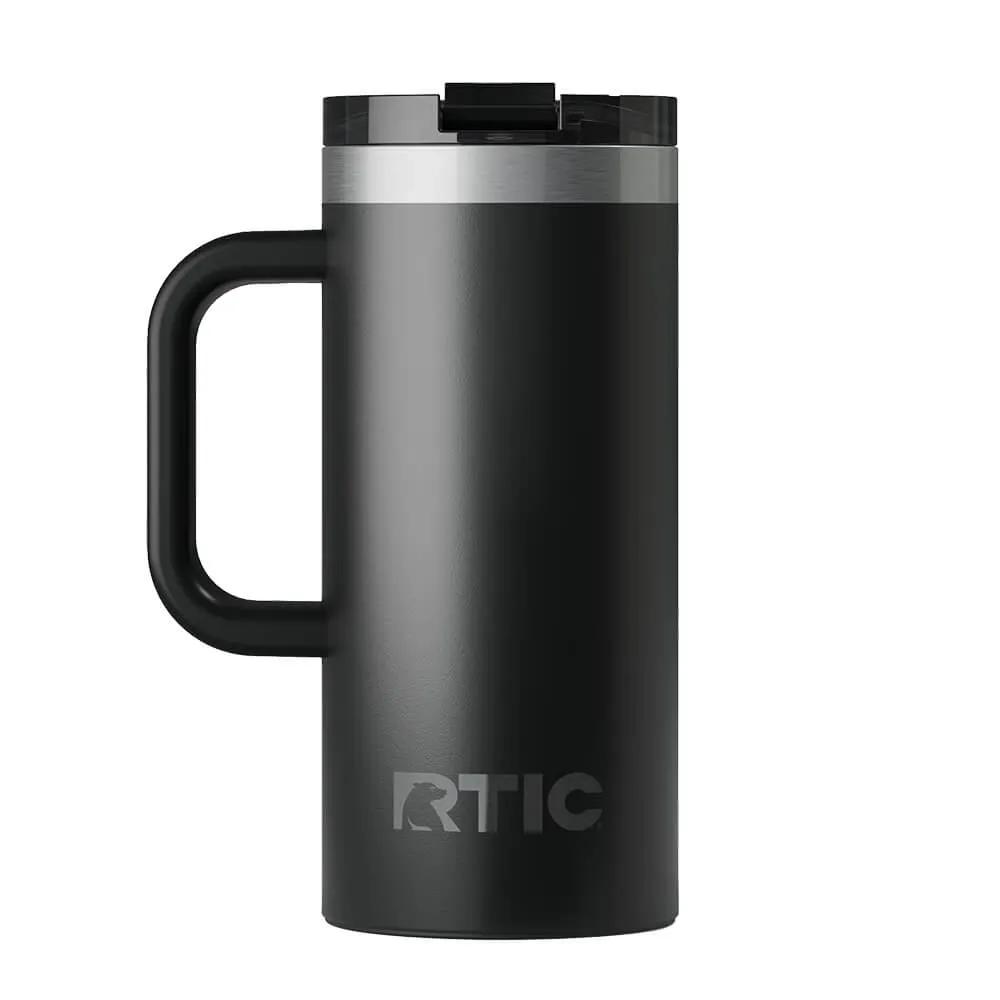 Travel Mug with Ceramic Lining and Silicone Base - 16 oz - product view 4