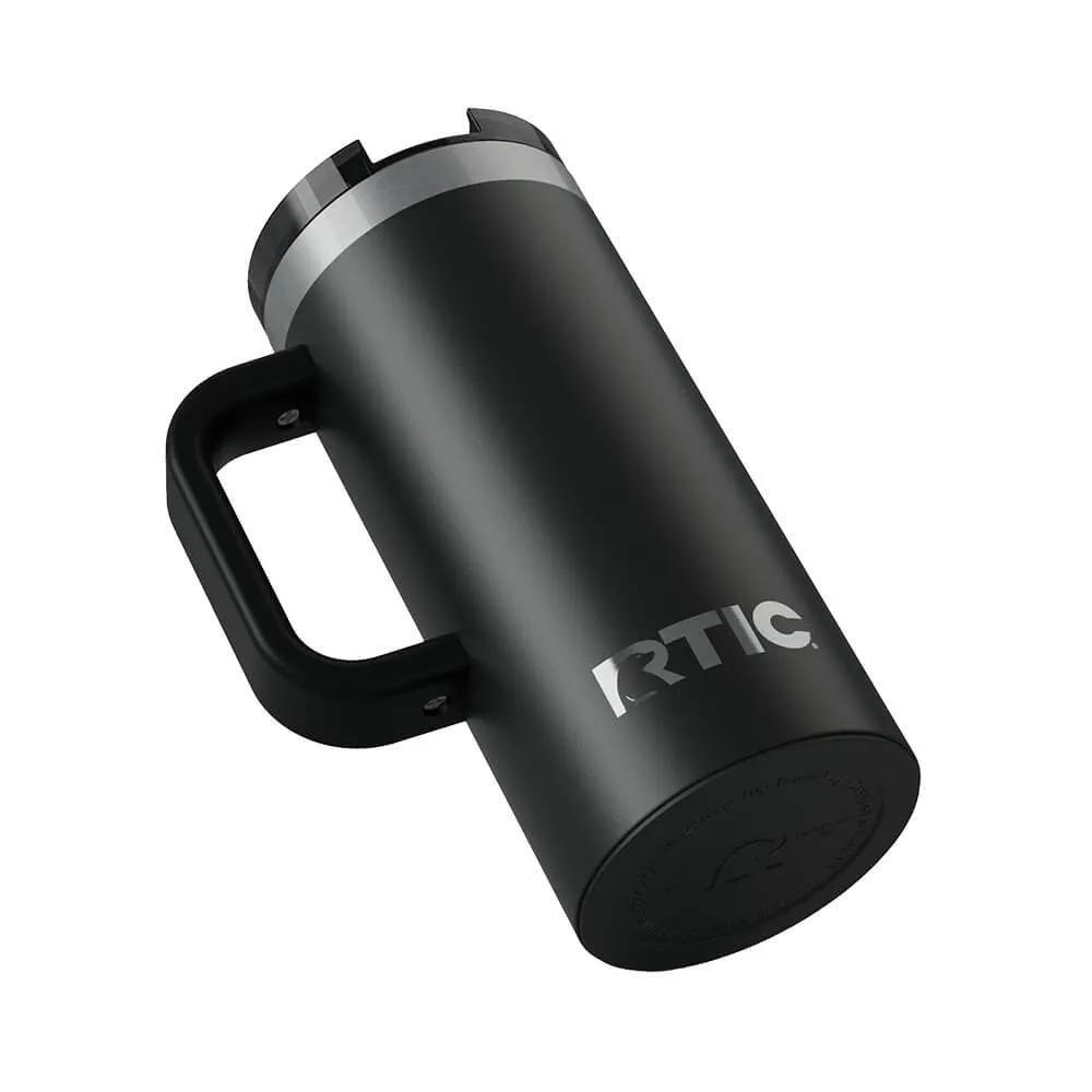 Travel Mug with Ceramic Lining and Silicone Base - 16 oz - product view 6