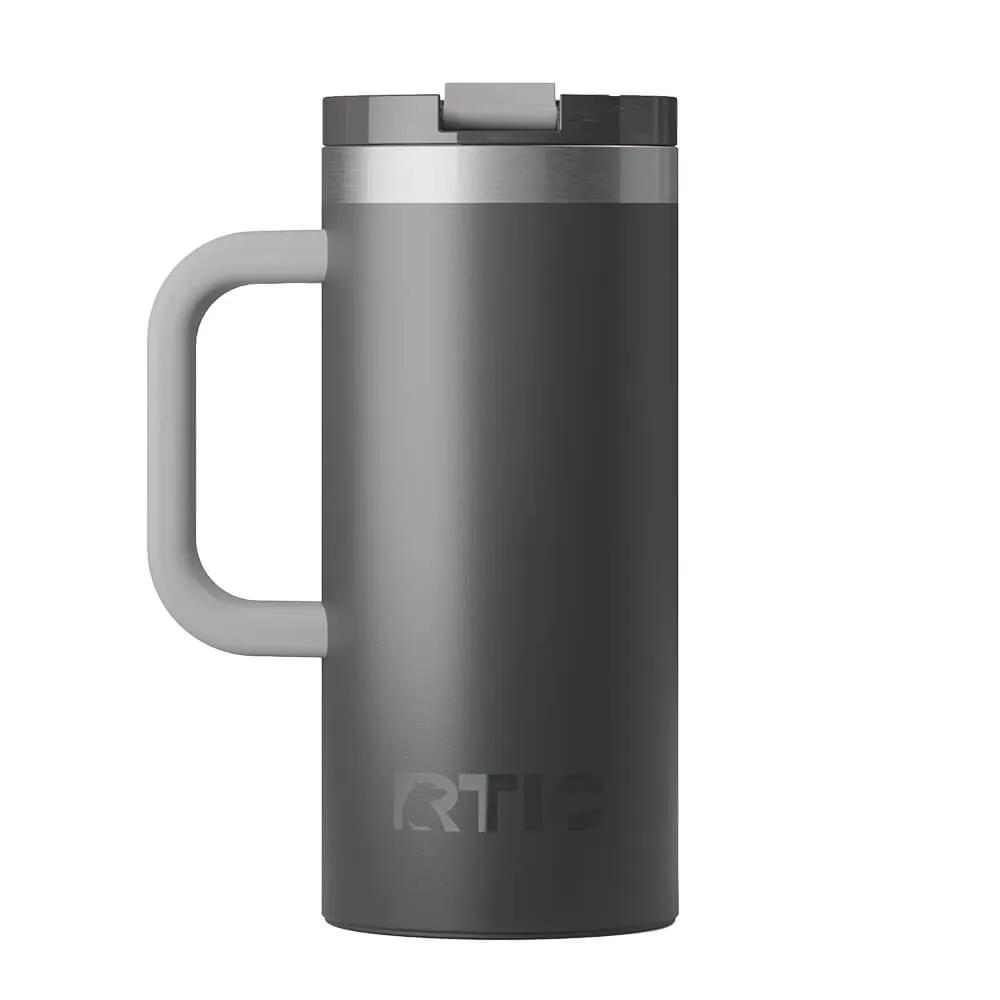 Travel Mug with Ceramic Lining and Silicone Base - 16 oz - product view 10