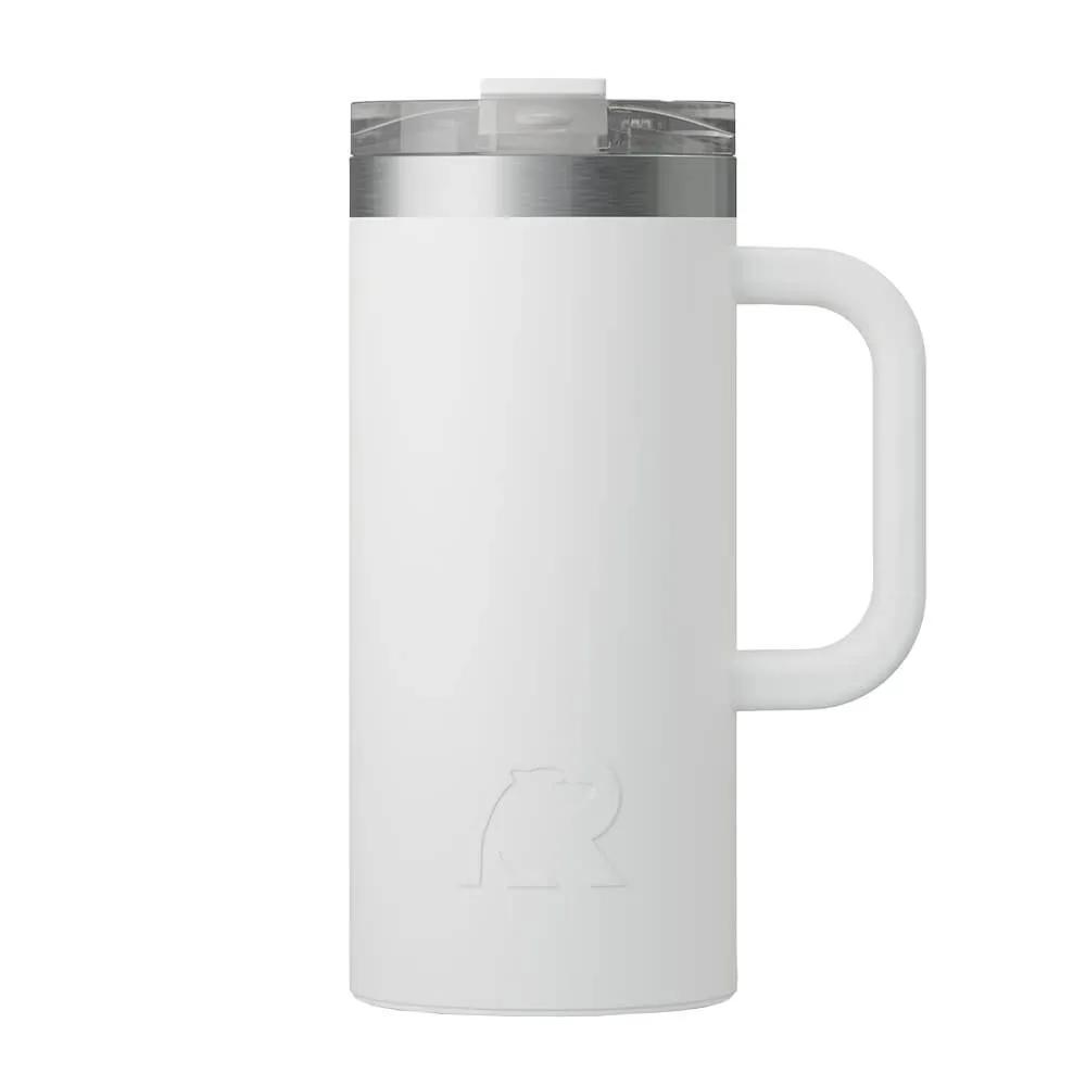 Travel Mug with Ceramic Lining and Silicone Base - 16 oz - product view 19