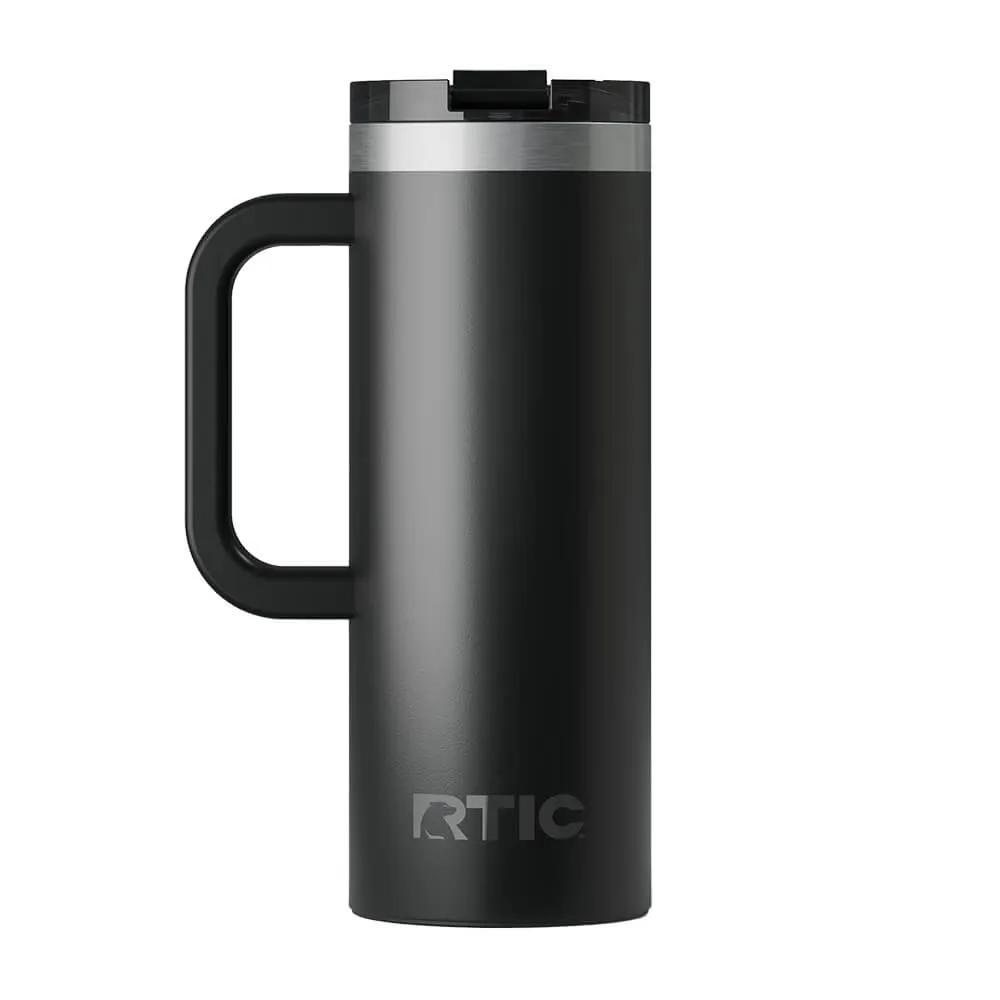 Travel Mug with Ceramic Lining and Silicone Base - 20 oz - product view 4