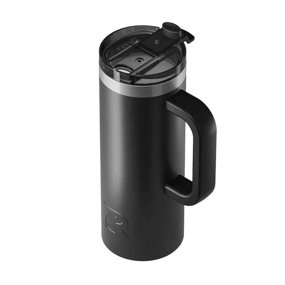 Travel Mug with Ceramic Lining and Silicone Base - 20 oz - product view 5