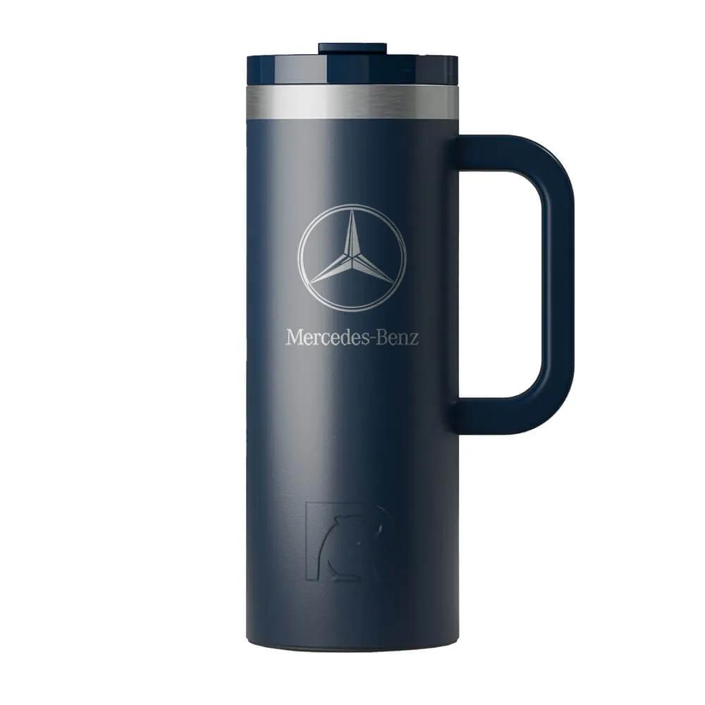 Travel Mug with Ceramic Lining and Silicone Base - 20 oz - product view 8