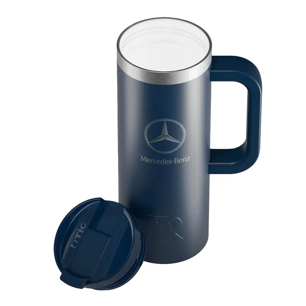 Travel Mug with Ceramic Lining and Silicone Base - 20 oz - product view 9
