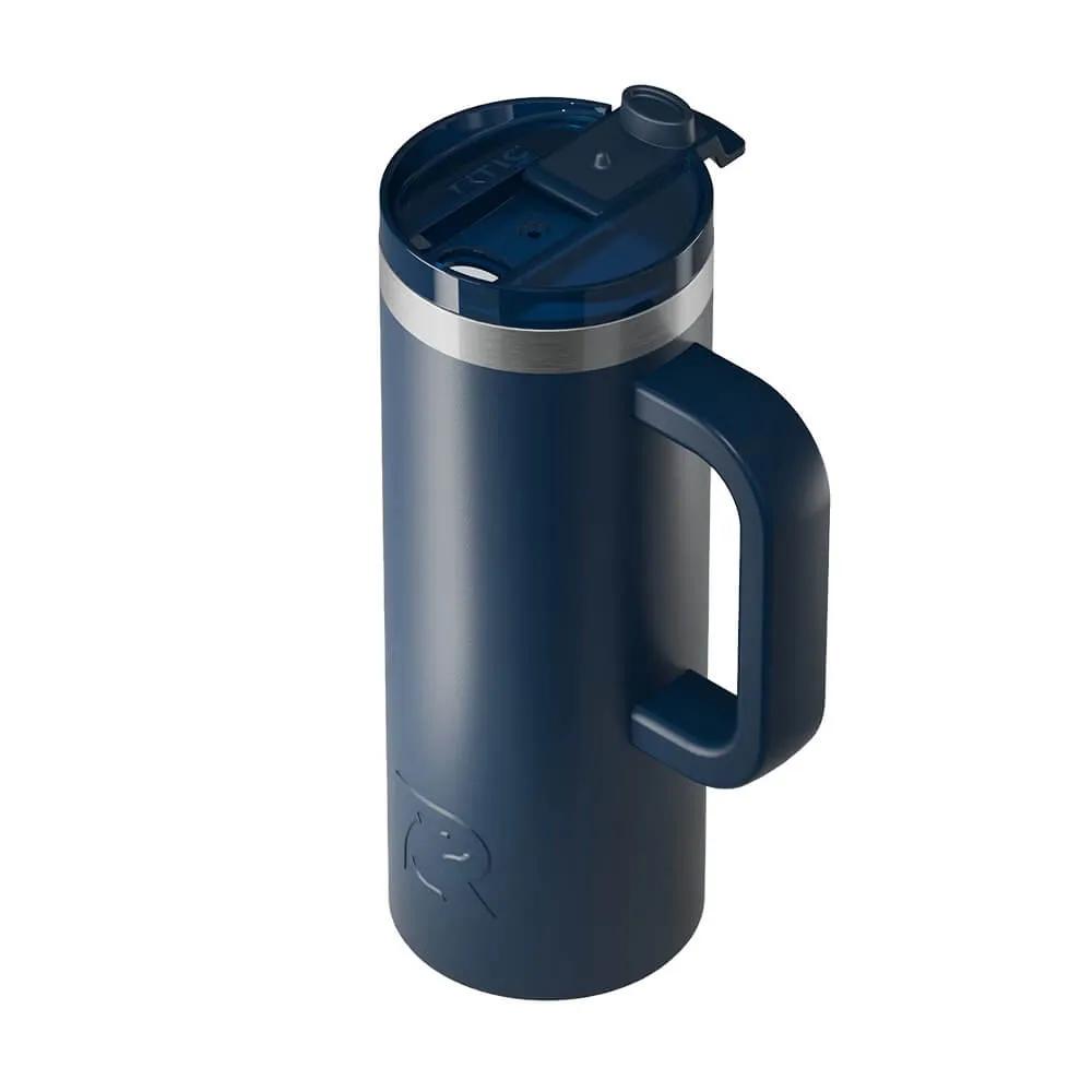 Travel Mug with Ceramic Lining and Silicone Base - 20 oz - product view 11