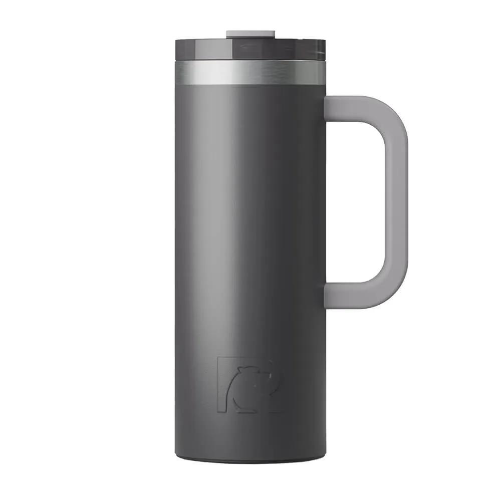 Travel Mug with Ceramic Lining and Silicone Base - 20 oz - product view 19