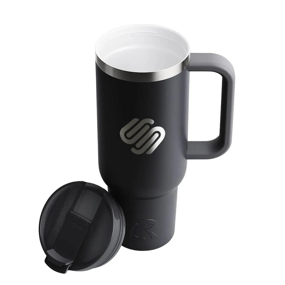Tumbler with Handle and 3-in-1 Lid - 40 oz - product view 2