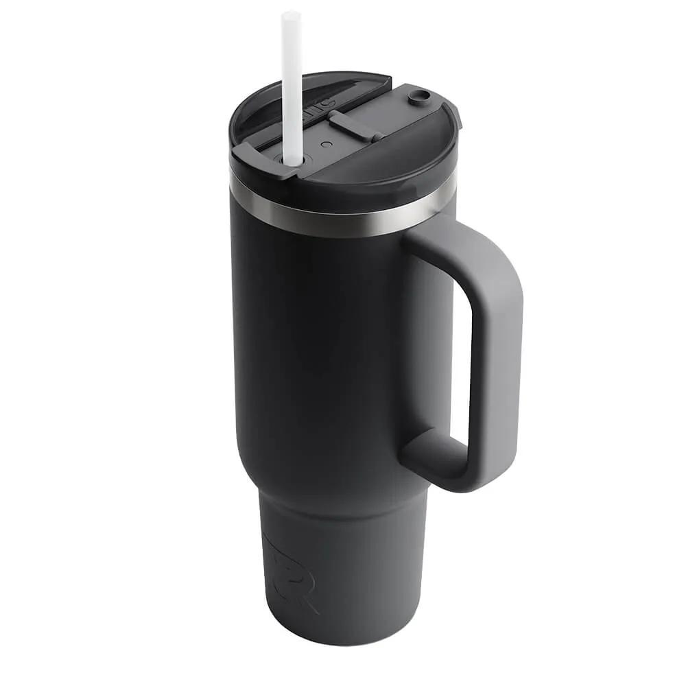 Tumbler with Handle and 3-in-1 Lid - 40 oz - product view 6