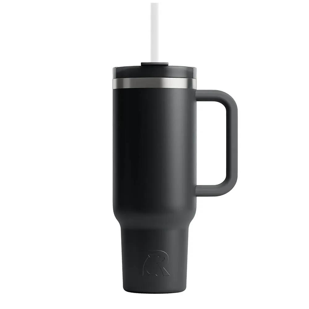 Tumbler with Handle and 3-in-1 Lid - 40 oz - product view 7