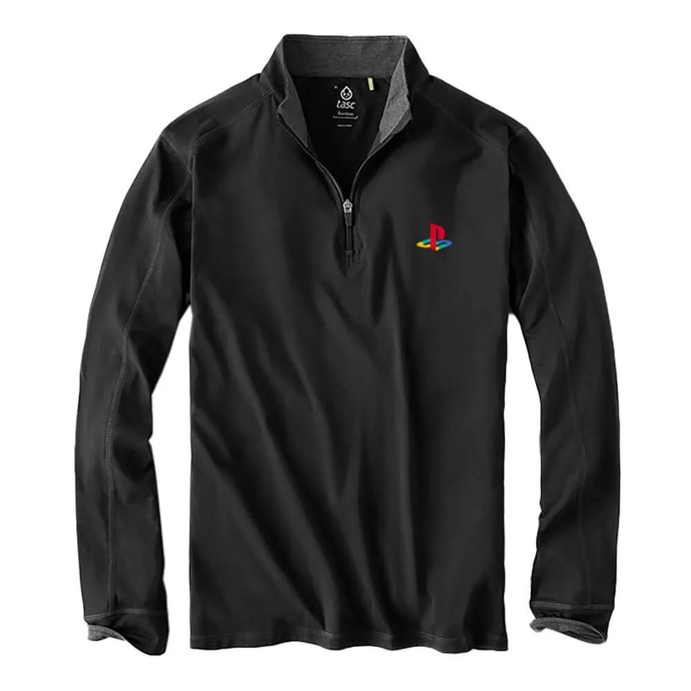 Quarter Zip Lightweight Performance with Contrast Seaming - (Unisex) - product view 2