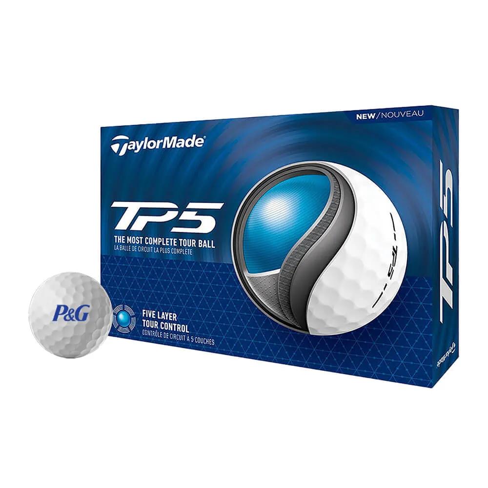 TaylorMade Golf Balls TP5 Five-Layer Tour Ball - (12 Pack)