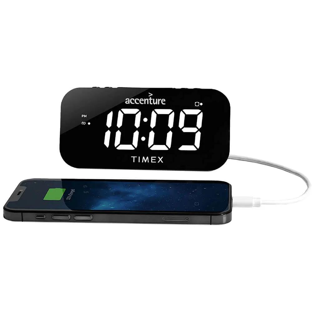 Alarm Clock Dual Display with USB Charging - 1.8 in - product view 2