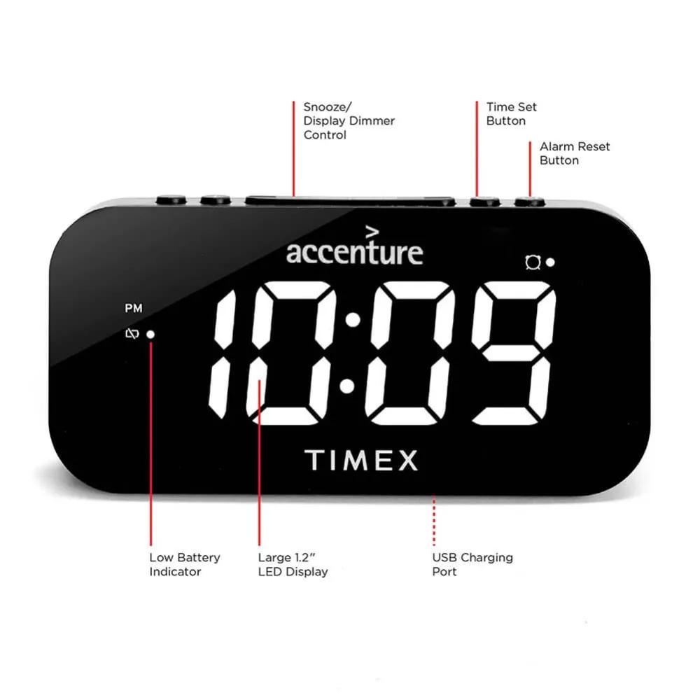 Alarm Clock Dual Display with USB Charging - 1.8 in - product view 5