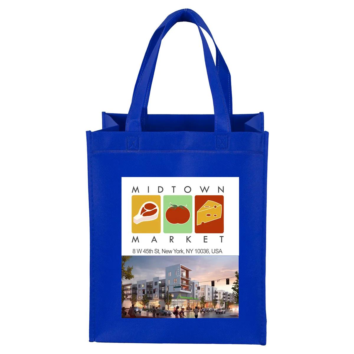 Custom Tote Bag Large Imprint Non-Woven Grocery - 10 x 12 in - product view 2