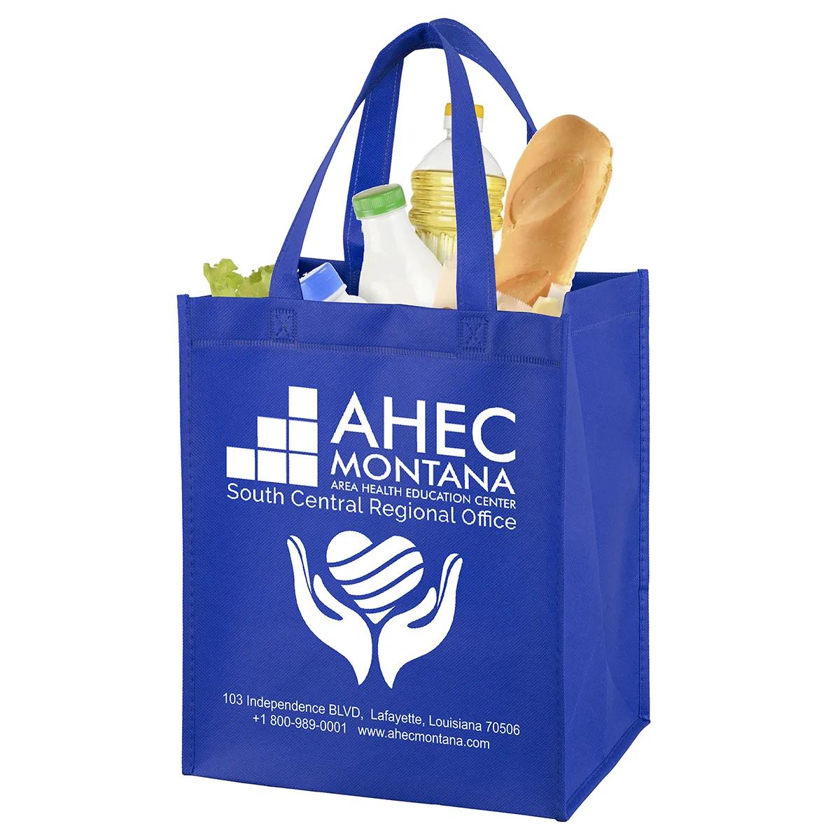 Custom Tote Bag Large Imprint Non-Woven Grocery - 10 x 12 in - product view 3