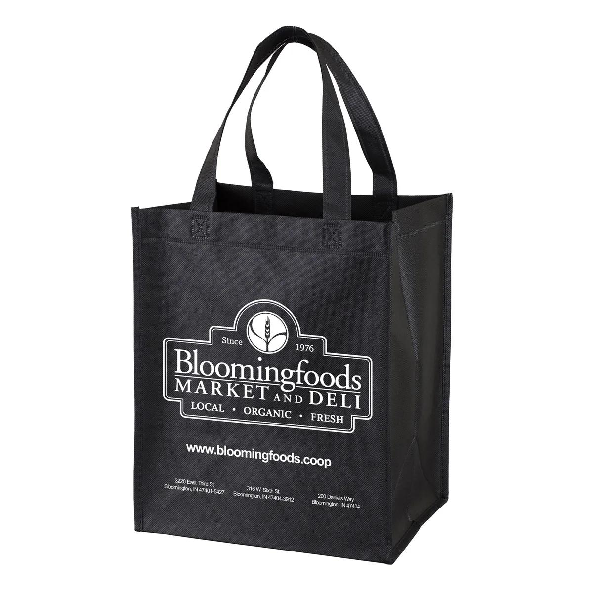Custom Tote Bag Large Imprint Non-Woven Grocery - 10 x 12 in - product view 7