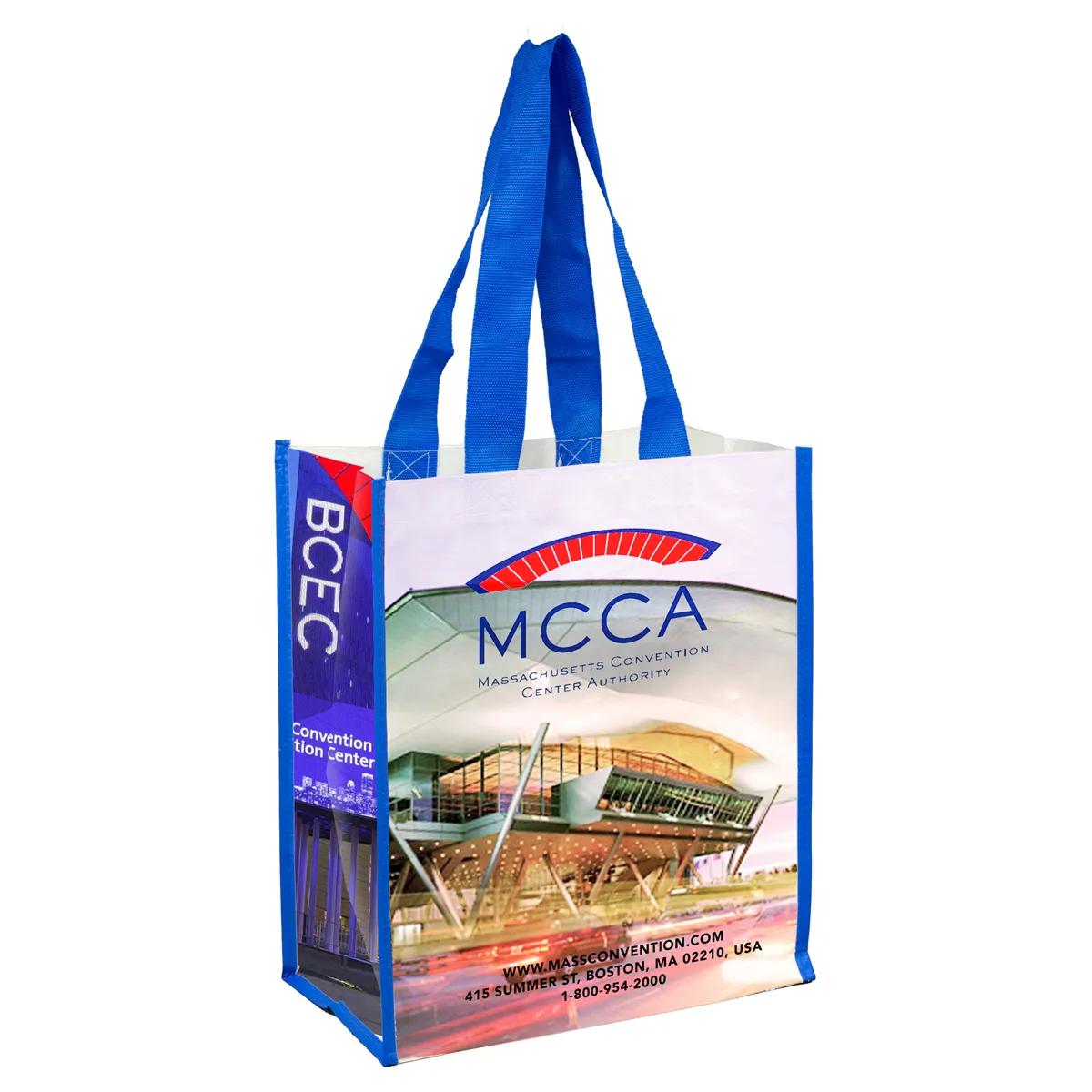 Woven Tote Bag Full Color Laminated 120GSM Strong - 12 x 14 in - product view 2