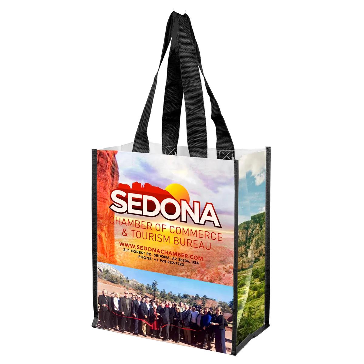 Woven Tote Bag Full Color Laminated 120GSM Strong - 12 x 14 in - product view 3