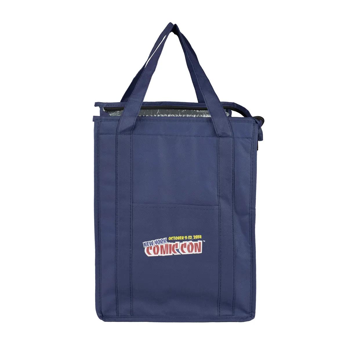 Insulated Cooler Tote Bag Large Zipper Front Pocket - 12 x 16 in - product view 4