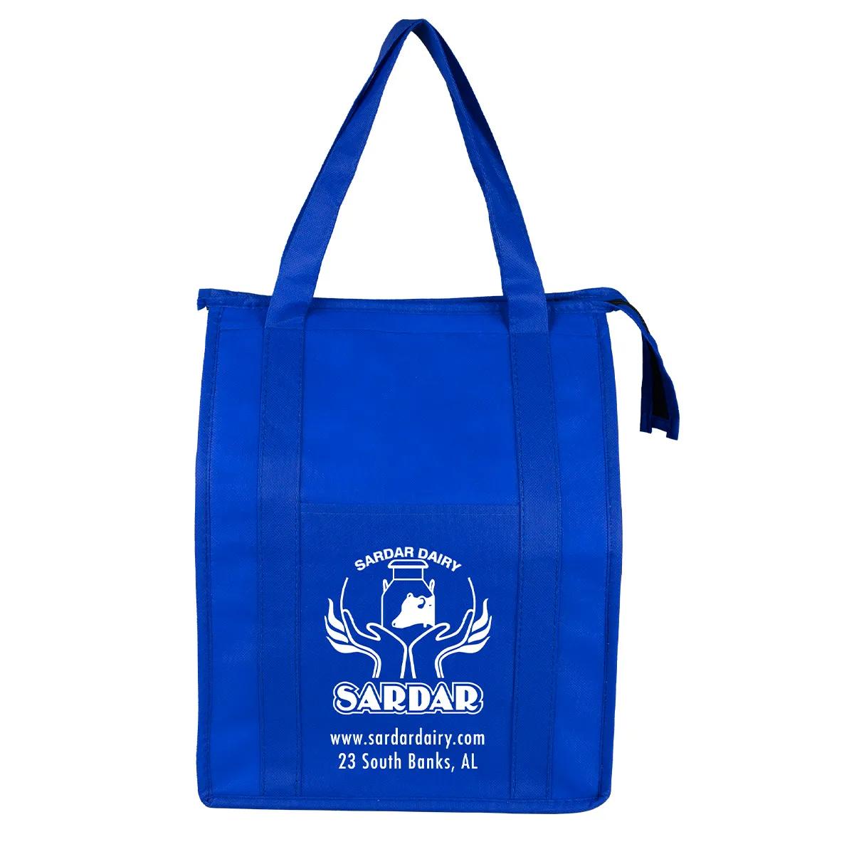 Insulated Cooler Tote Bag Large Zipper Front Pocket - 12 x 16 in - product view 5