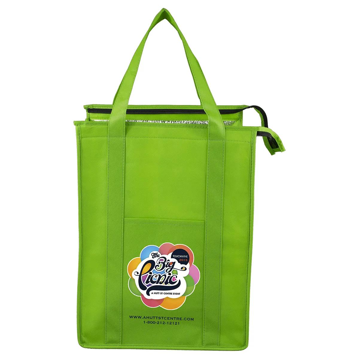 Insulated Cooler Tote Bag Large Zipper Front Pocket - 12 x 16 in - product view 8