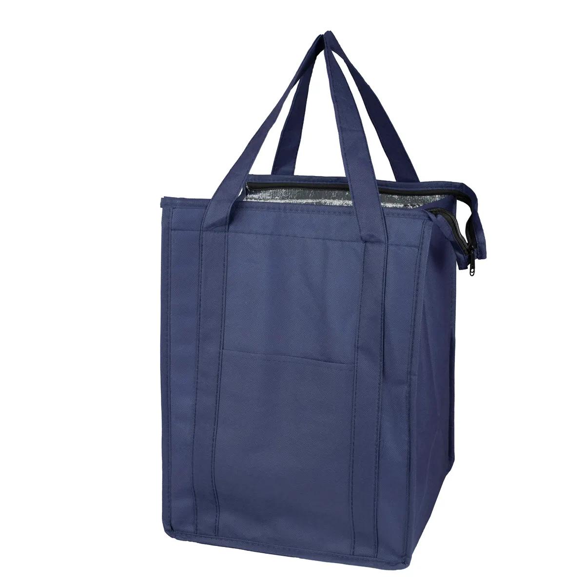 Insulated Cooler Tote Bag Large Zipper Front Pocket - 12 x 16 in - product view 36