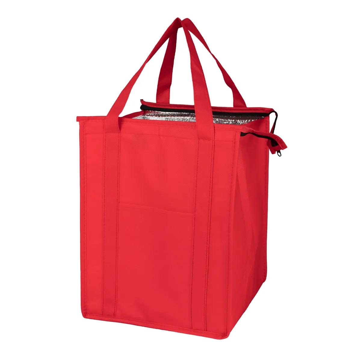 Insulated Cooler Tote Bag Large Zipper Front Pocket - 12 x 16 in - product view 37