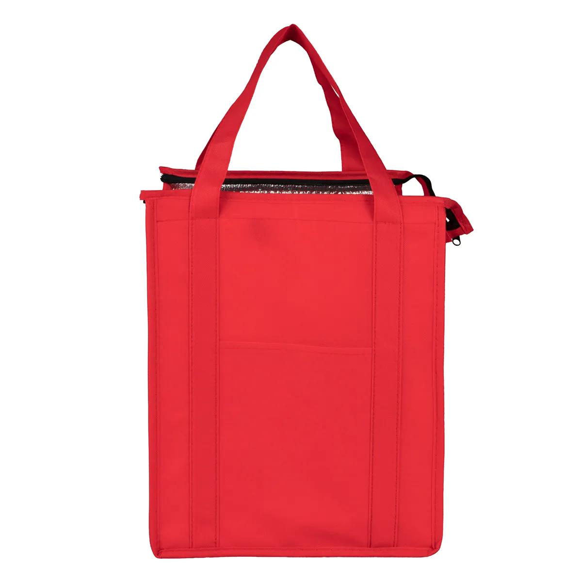Insulated Cooler Tote Bag Large Zipper Front Pocket - 12 x 16 in - product view 43