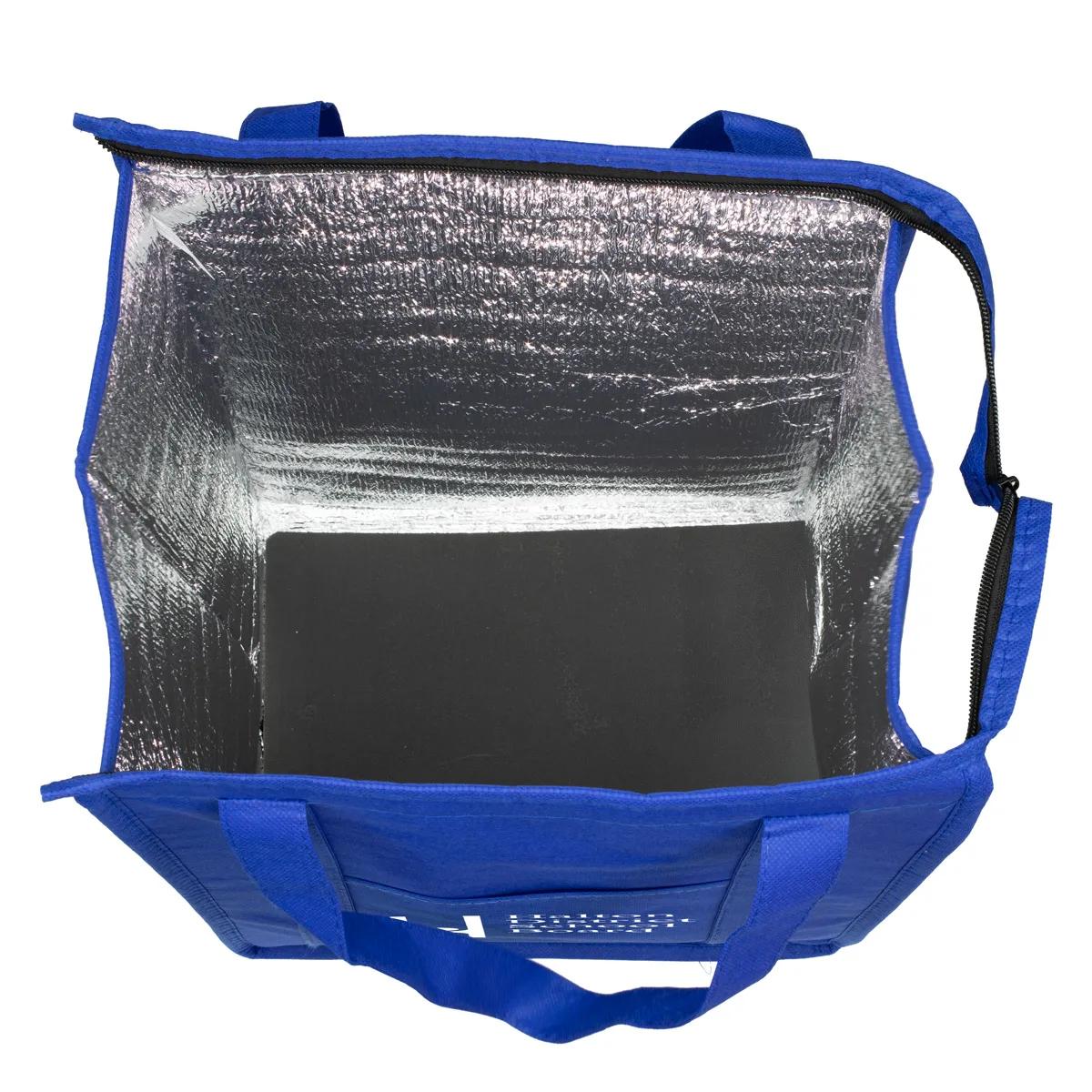 Insulated Cooler Tote Bag Large Zipper Front Pocket - 12 x 16 in - product view 50