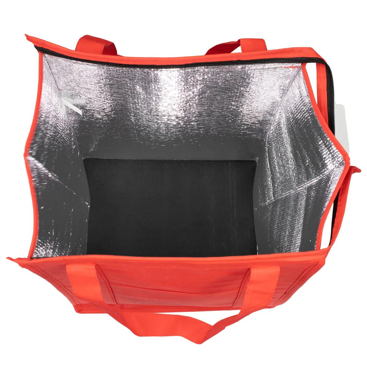 Insulated Cooler Tote Bag Large Zipper Front Pocket - 12 x 16 in - product view 54