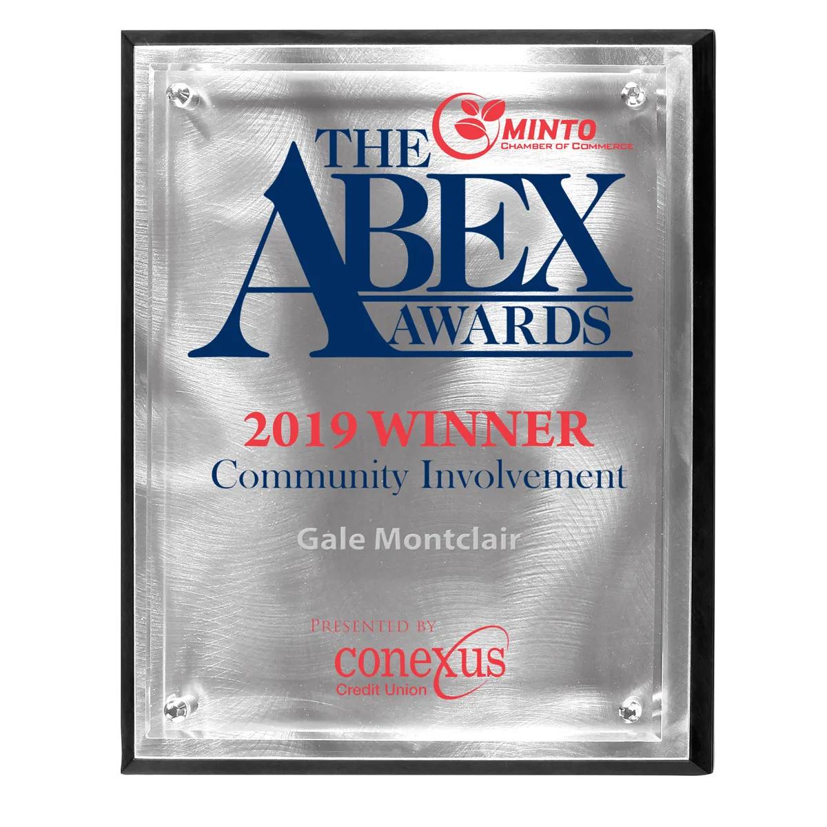 Alumo-Tech Aluminum Plaque Swirled Clear Panel - 9 x 12 in - product view 5