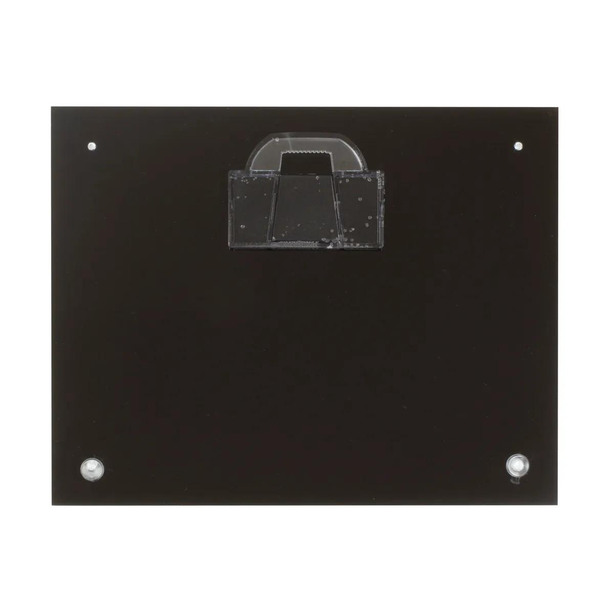 Brushed Aluminum Plaque Clear Panel Chrome Hardware - 8 x 10 in - product view 9