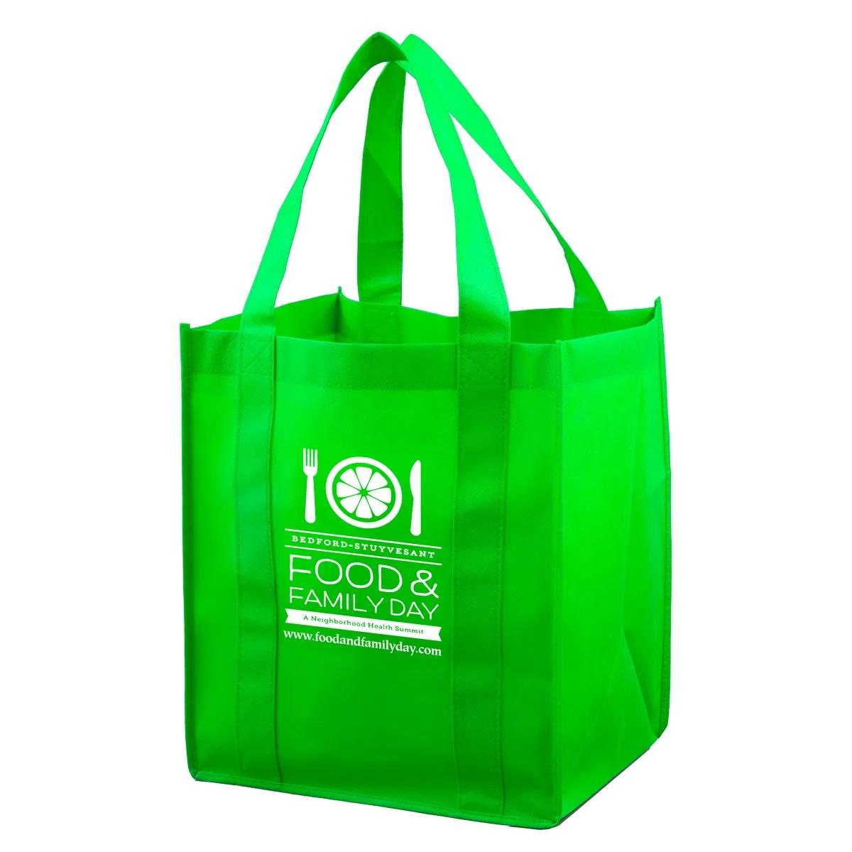 Super Mega Grocery Tote Bag Reinforced Bottom - 13 x 15 in - product view 4