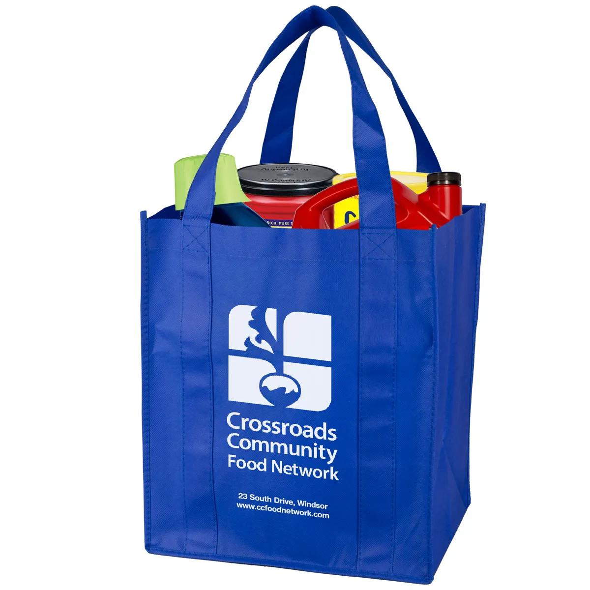 Super Mega Grocery Tote Bag Reinforced Bottom - 13 x 15 in - product view 19