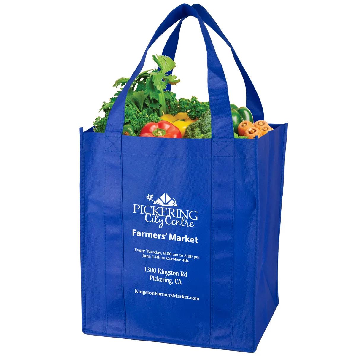 Super Mega Grocery Tote Bag Reinforced Bottom - 13 x 15 in - product view 21