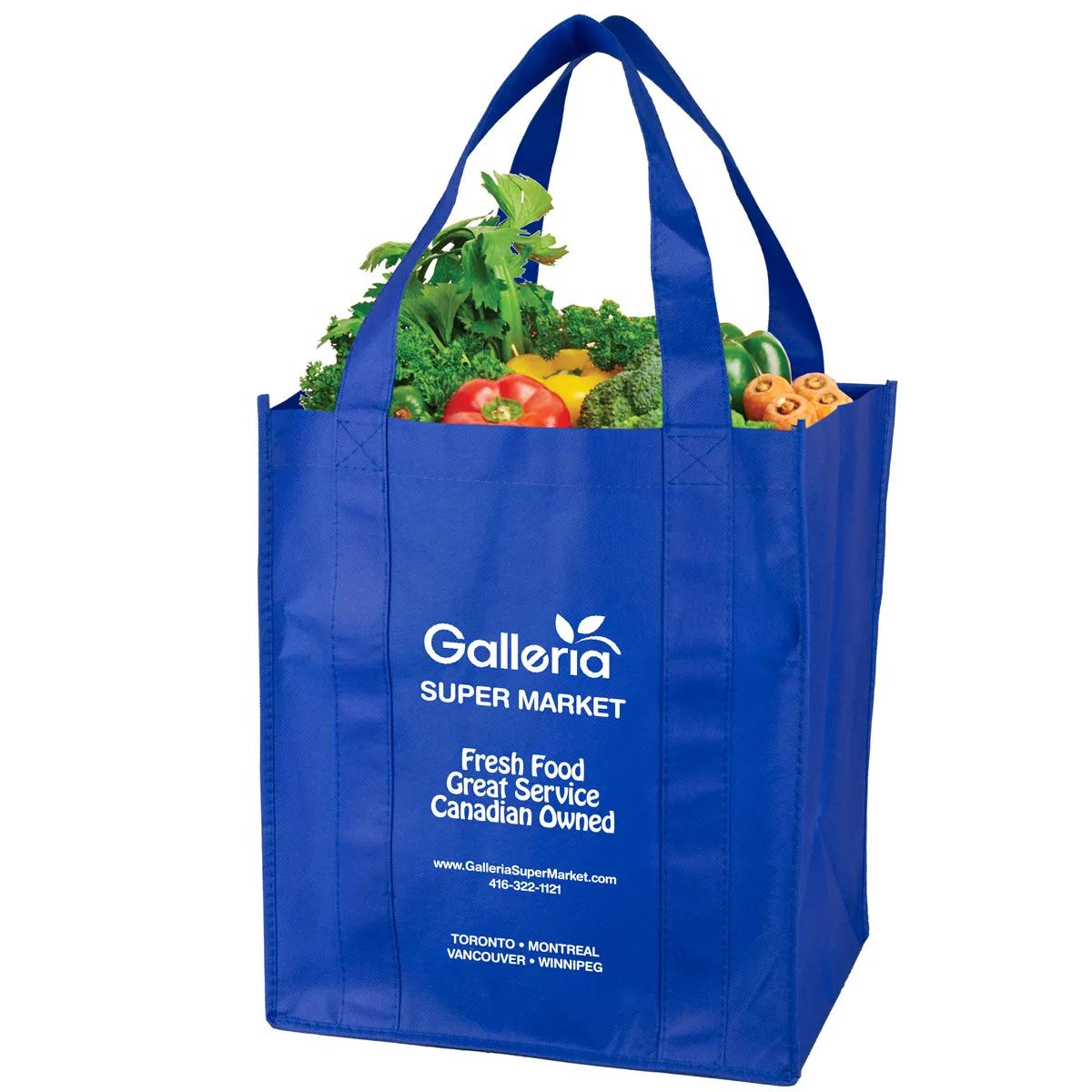Super Mega Grocery Tote Bag Reinforced Bottom - 13 x 15 in - product view 22