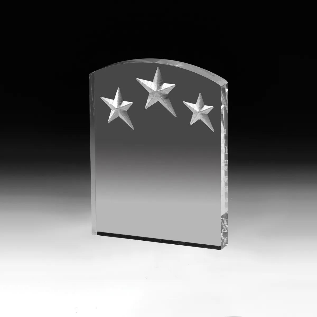 Freestanding Acrylic Award Thick Clear Panel - 5 x 6.5 in - product view 5
