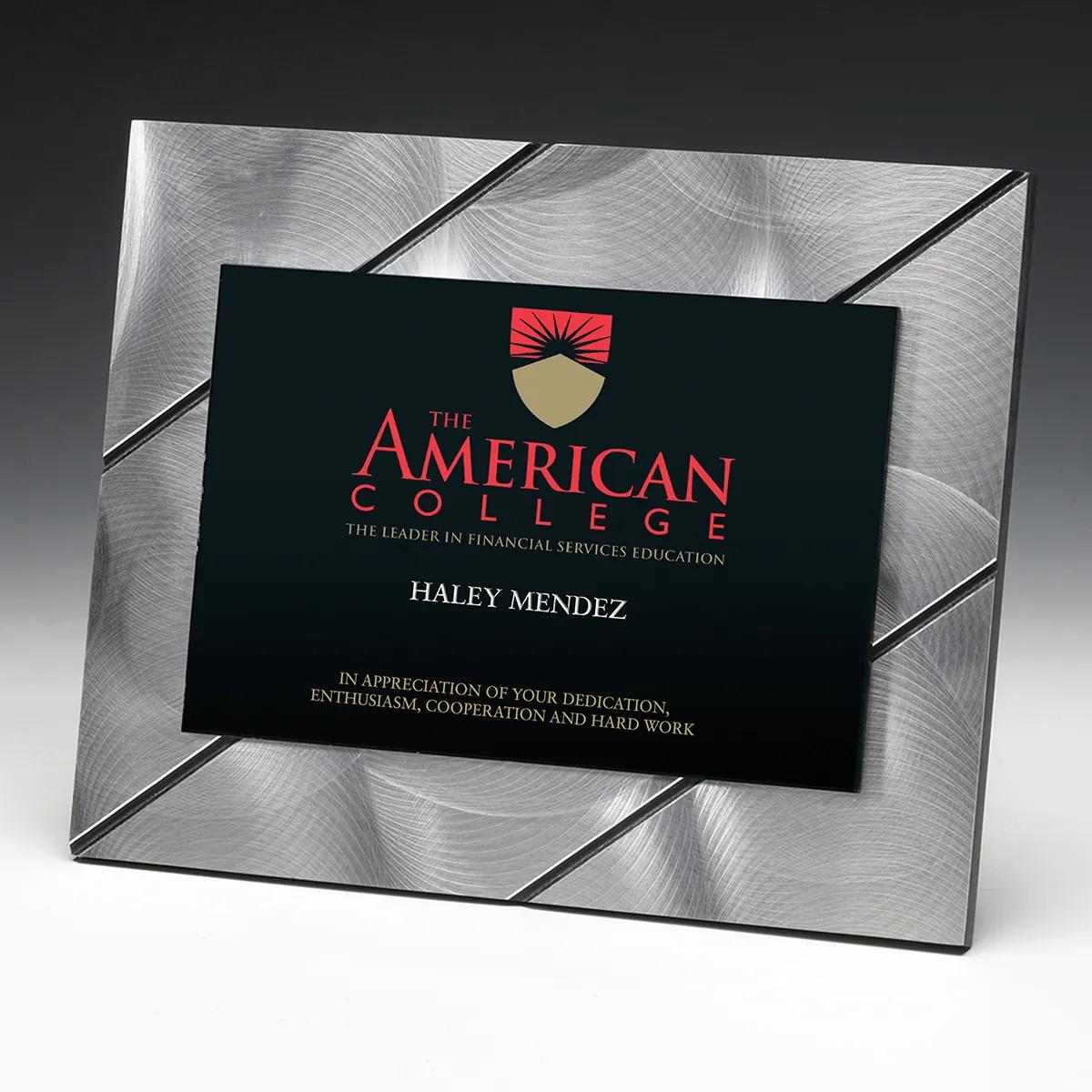 Striped Visionary Plaque Black Acrylic Geometric - 8 x 10 in - product view 6