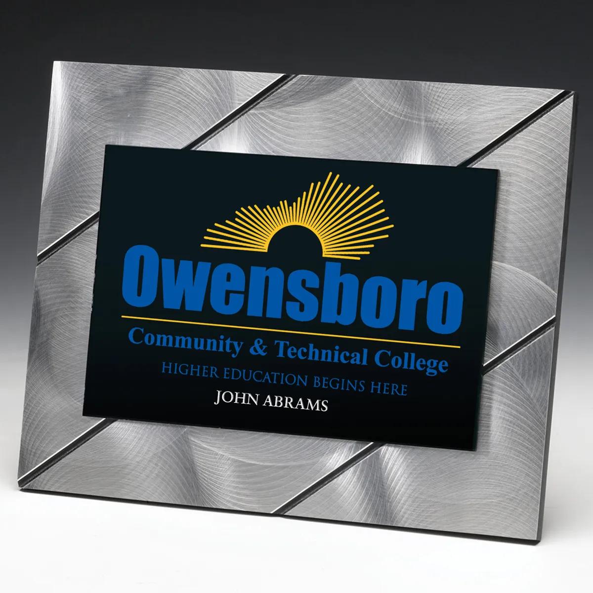 Striped Visionary Plaque Black Acrylic Geometric - 8 x 10 in - product view 7