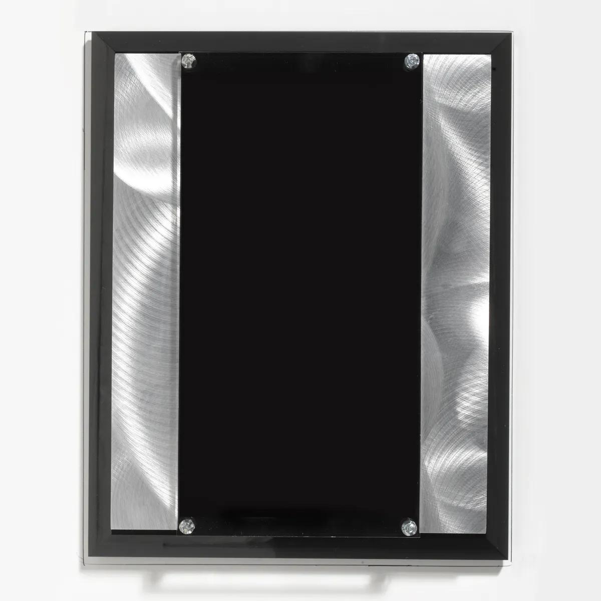Verse Acrylic Award Plaque Metal Strips Chrome - 8 x 10 in - product view 5