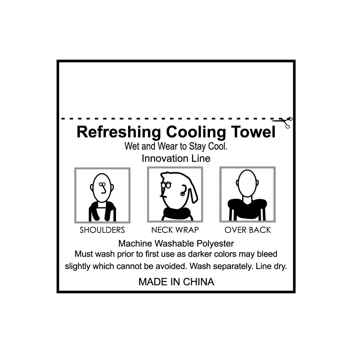 Rainer Recycled RPET Cooling Towel Chemical Free - 12 x 32 in - product view 32