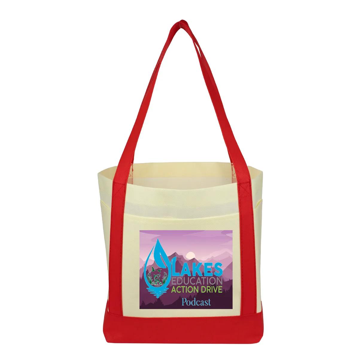 Cruiser Faux Canvas Tote Bag 3-Pocket Value - 18 x 12 in - product view 13